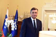 2. 10. 2022, Ljubljana – Pogovor predsednika Pahorja za tednik Druina (Tatjana Splichal/Druina)